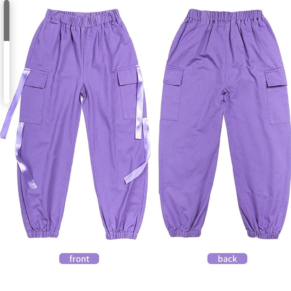 Girl Cargo pants - size 4-5 - Purple